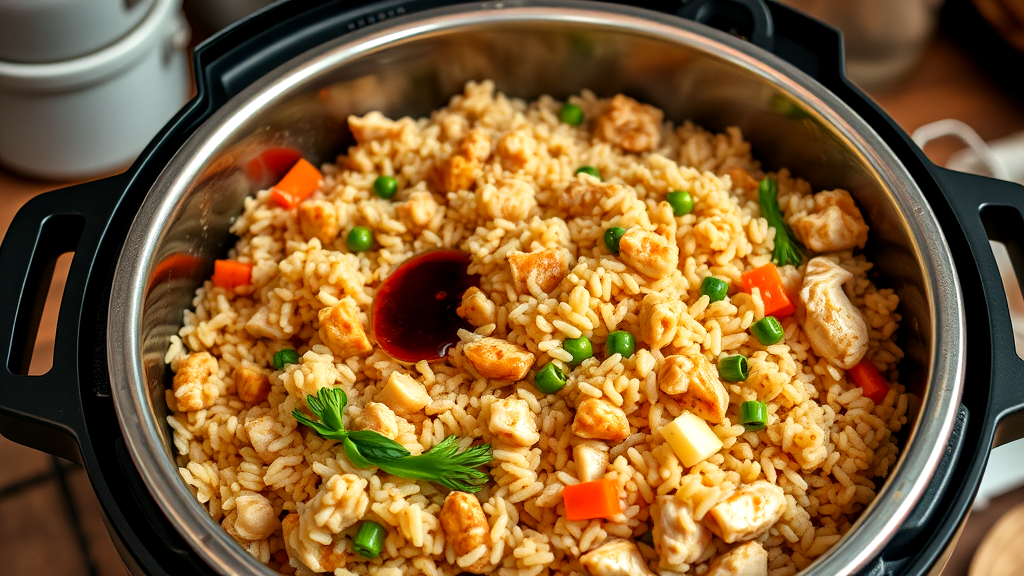 Easy Instant Pot Chicken Fried Rice